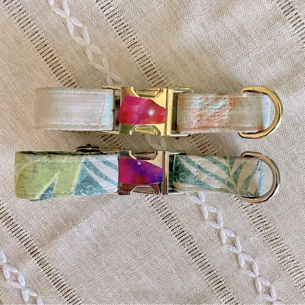 ✨2 Dog Collar Deal✨ med 🐾 fits necks 12”-19”, 1.25” wide